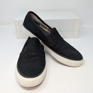 SPERRY TOP SIDER BLACK SLIP ON SHOES WOMEN'S SIZE 6. STS82175